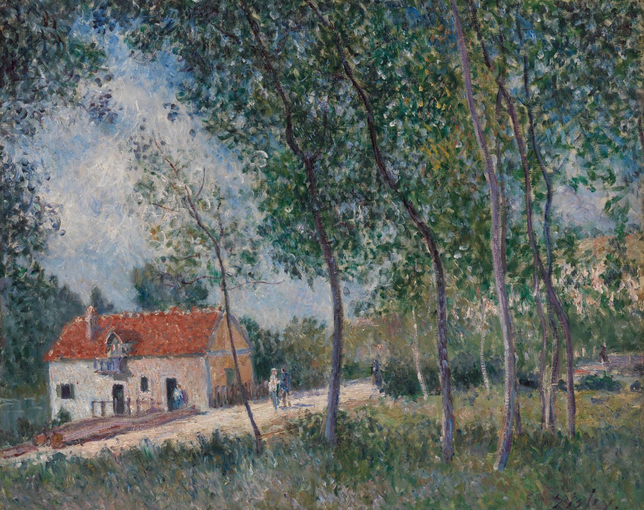 Veien fra Moret til Saint-Mammès, 1883-85. av Alfred Sisley