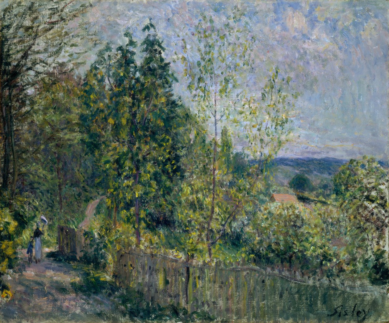 Veien i skogen av Alfred Sisley
