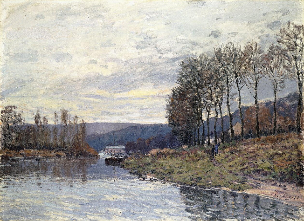 Seinen ved Bougival, 1873 av Alfred Sisley