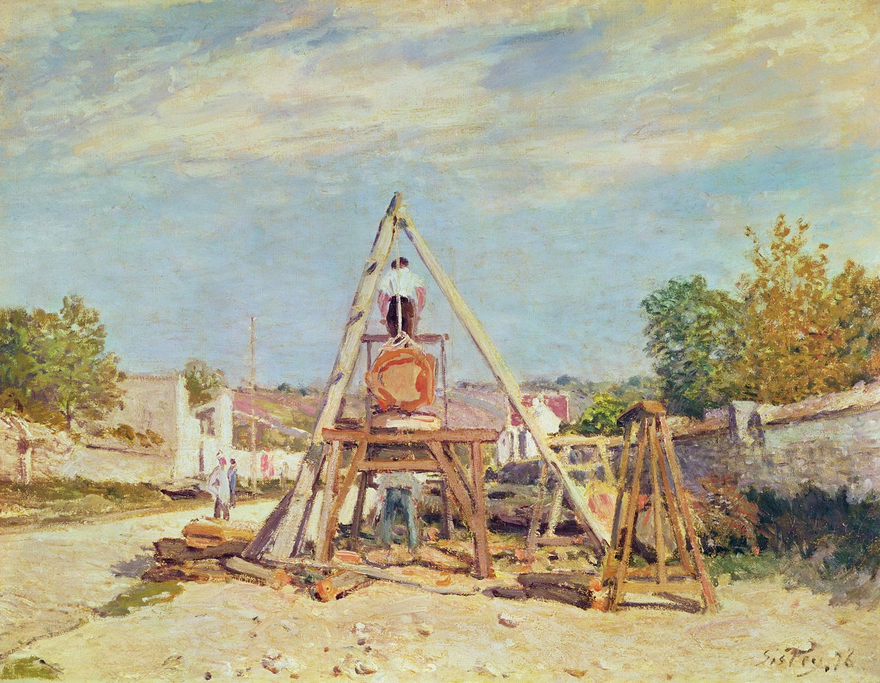 Vedhoggerne, 1876 av Alfred Sisley