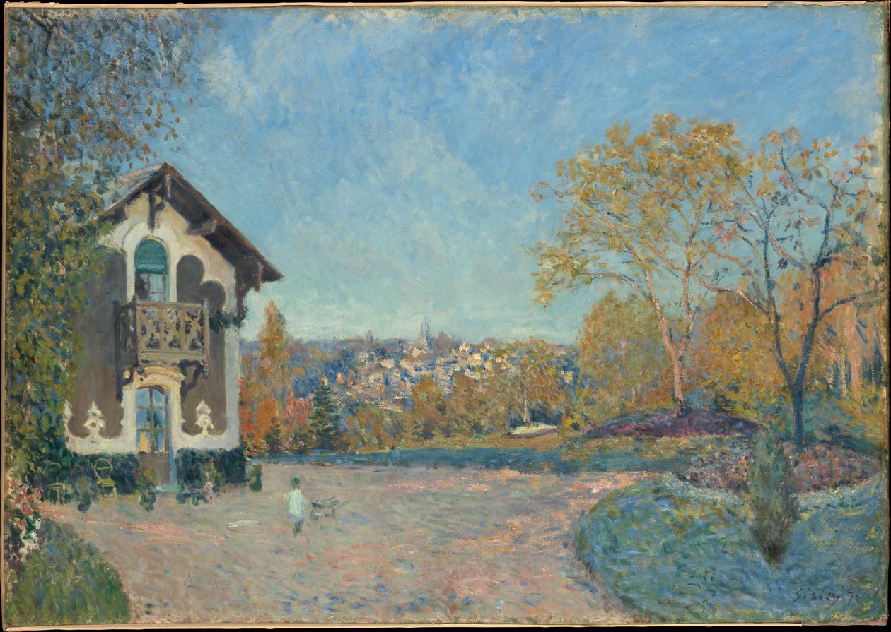 Utsikt over Marly-le-Roi fra Coeur-Volant av Alfred Sisley