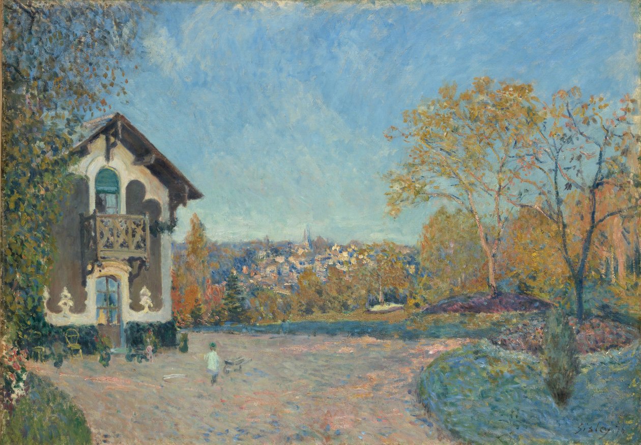 Utsikt over Marly-le-Roi fra Coeur-Volant av Alfred Sisley