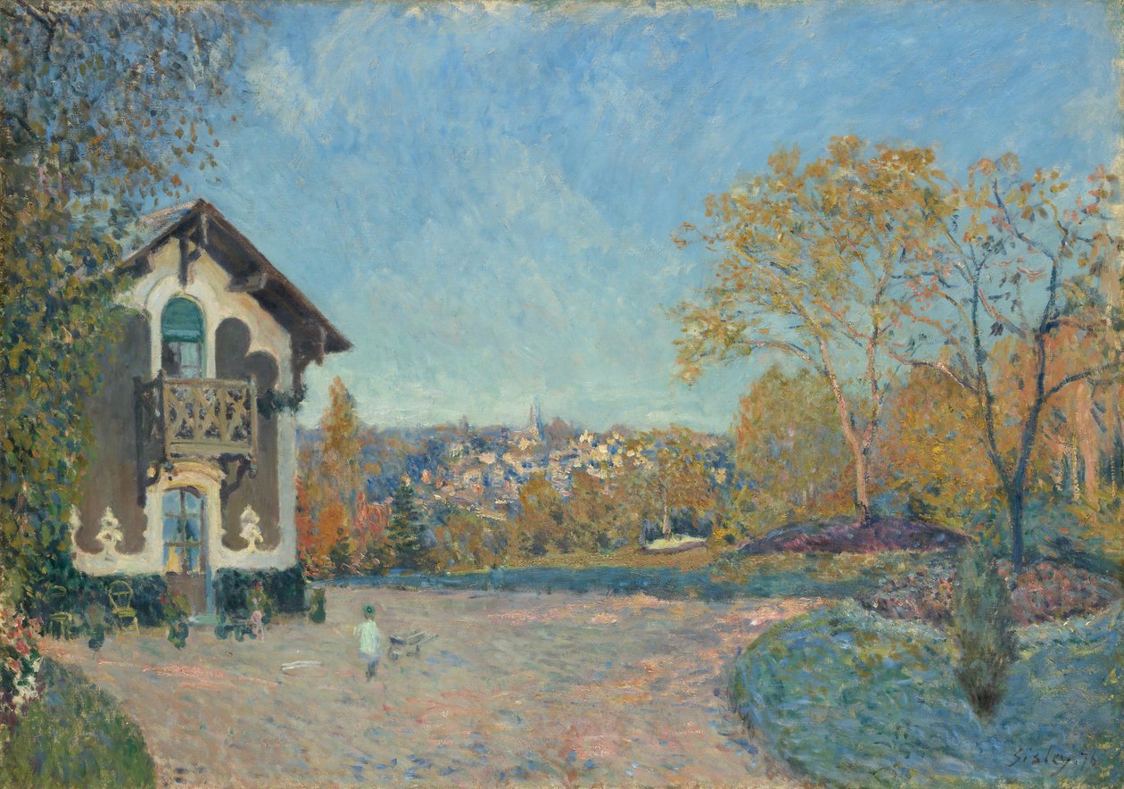 Utsikt over Marly-le-Roi fra Coeur-Volant, 1876. av Alfred Sisley