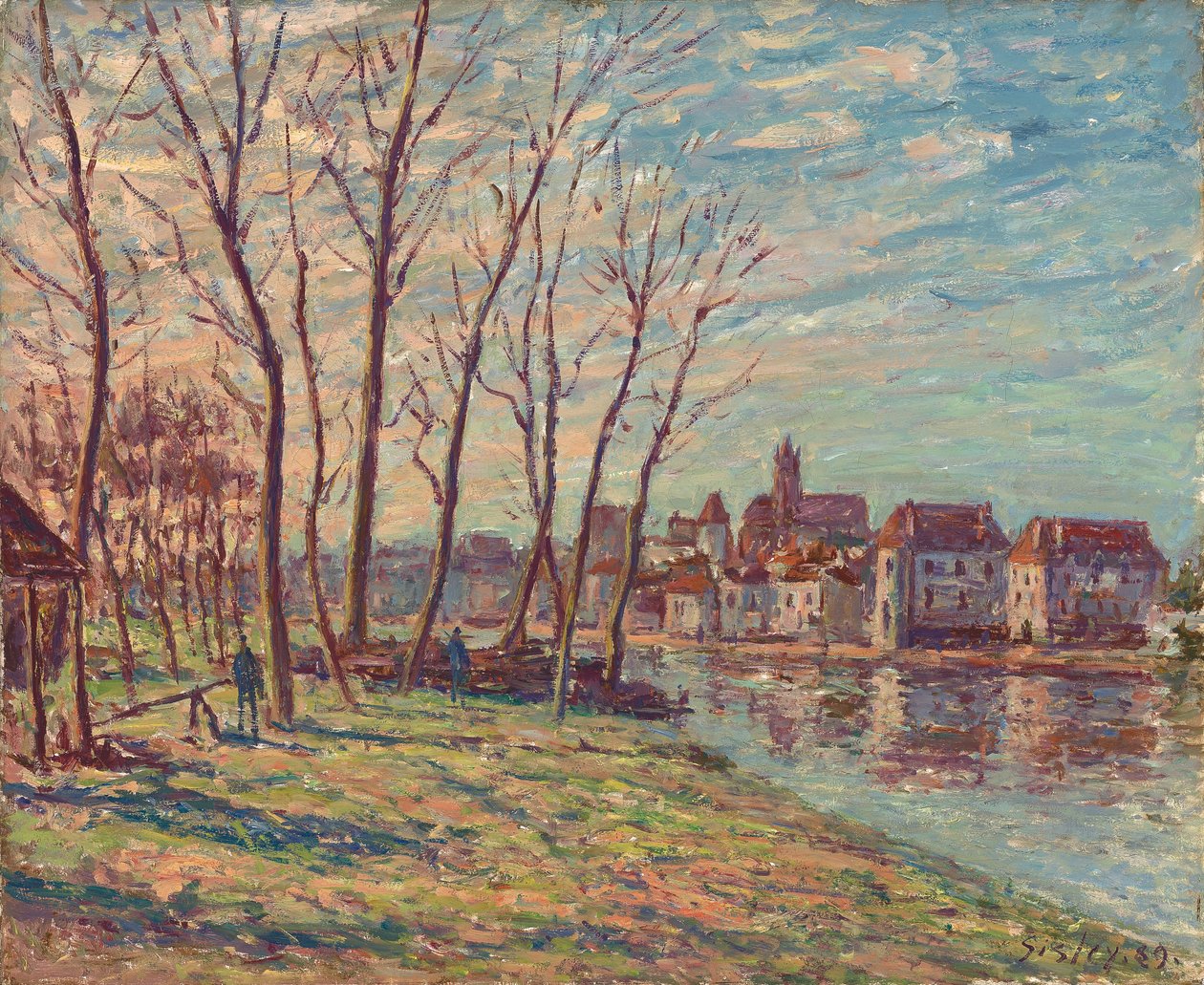 View of Moret, 1889 av Alfred Sisley