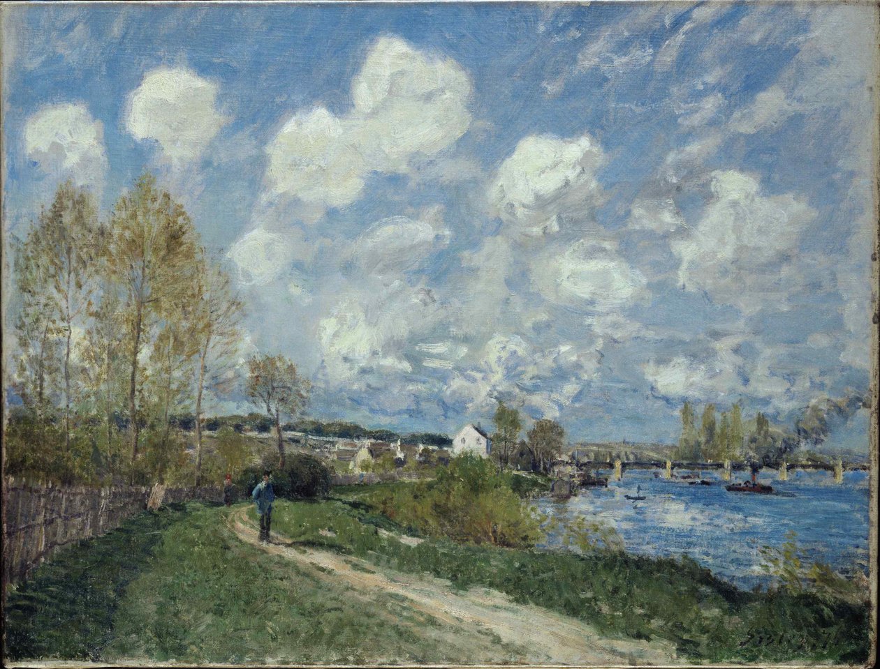 Sommer på Bougival Sommer på Bougival, 1876. av Alfred Sisley