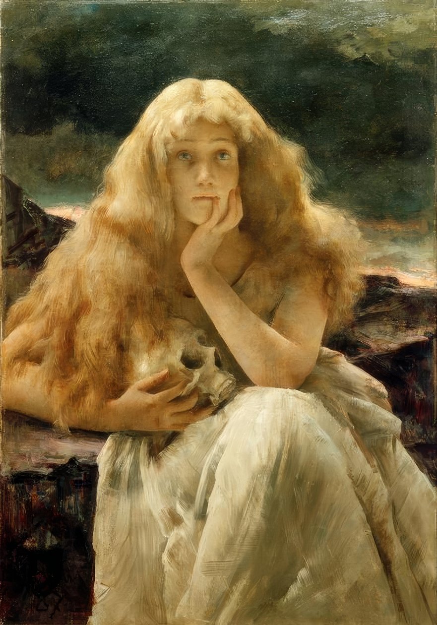 A.Stevens, Maria Magdalena av Alfred Emile Stevens