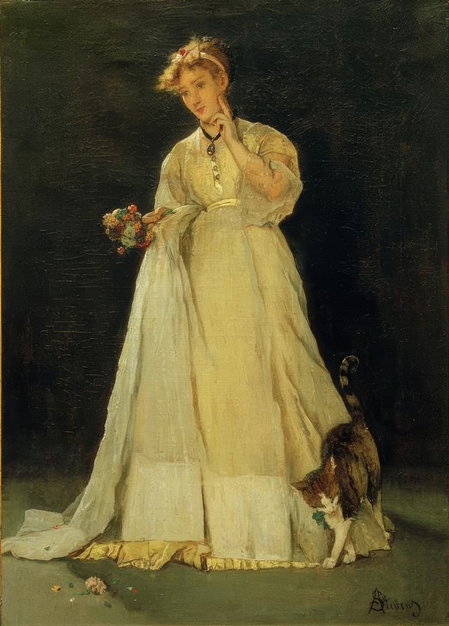 A.Stevens, Ophelia od. Den strimlede buketten av Alfred Emile Stevens