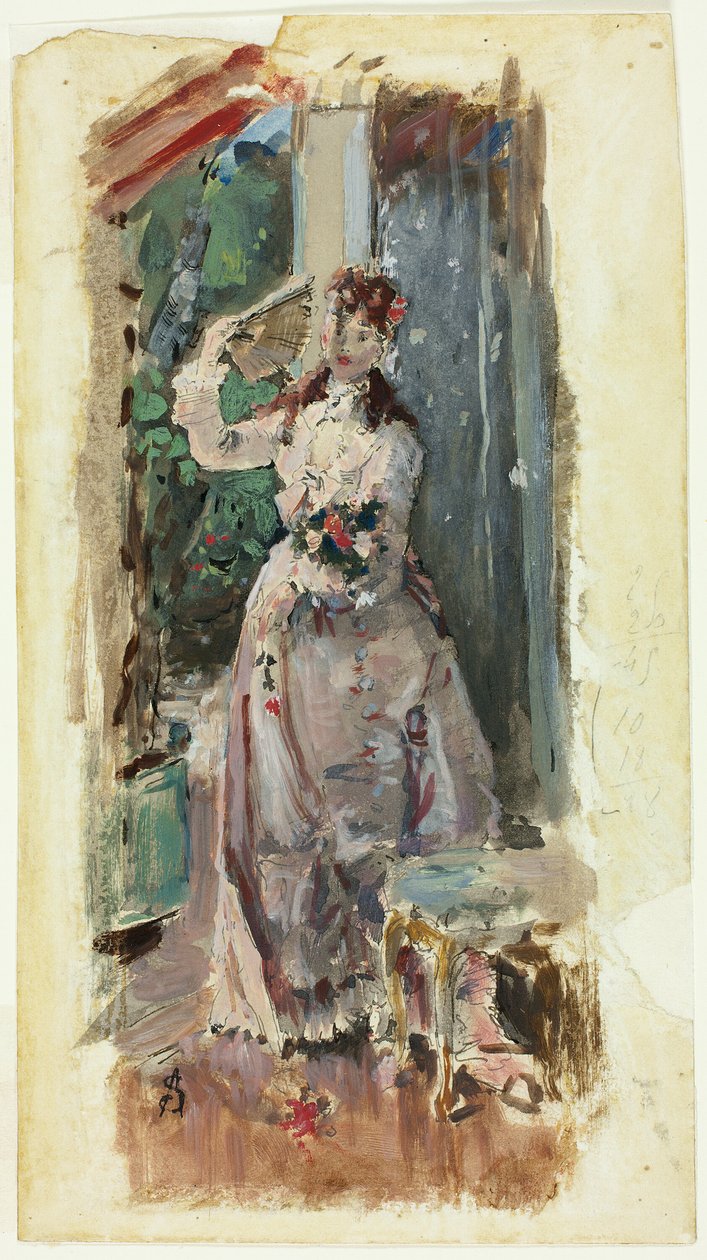 Hjørnet av balkongen av Alfred Emile Stevens
