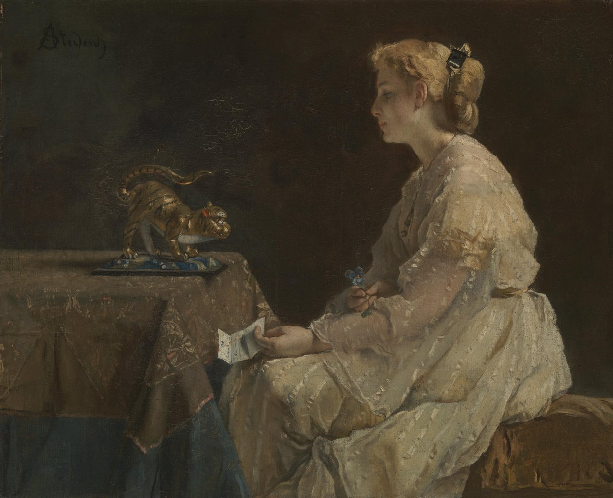Nåtiden, ca. 1870 av Alfred Emile Stevens