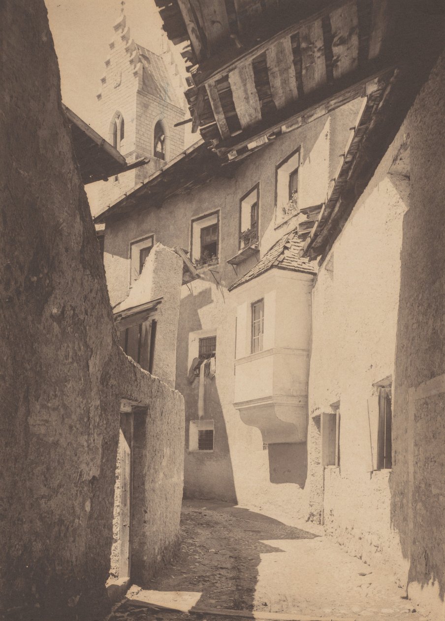 En gate i Sterzing, Tyrol av Alfred Stieglitz