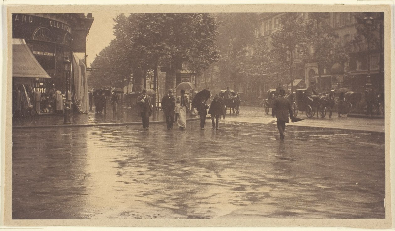 En våt dag på Boulevard, Paris av Alfred Stieglitz