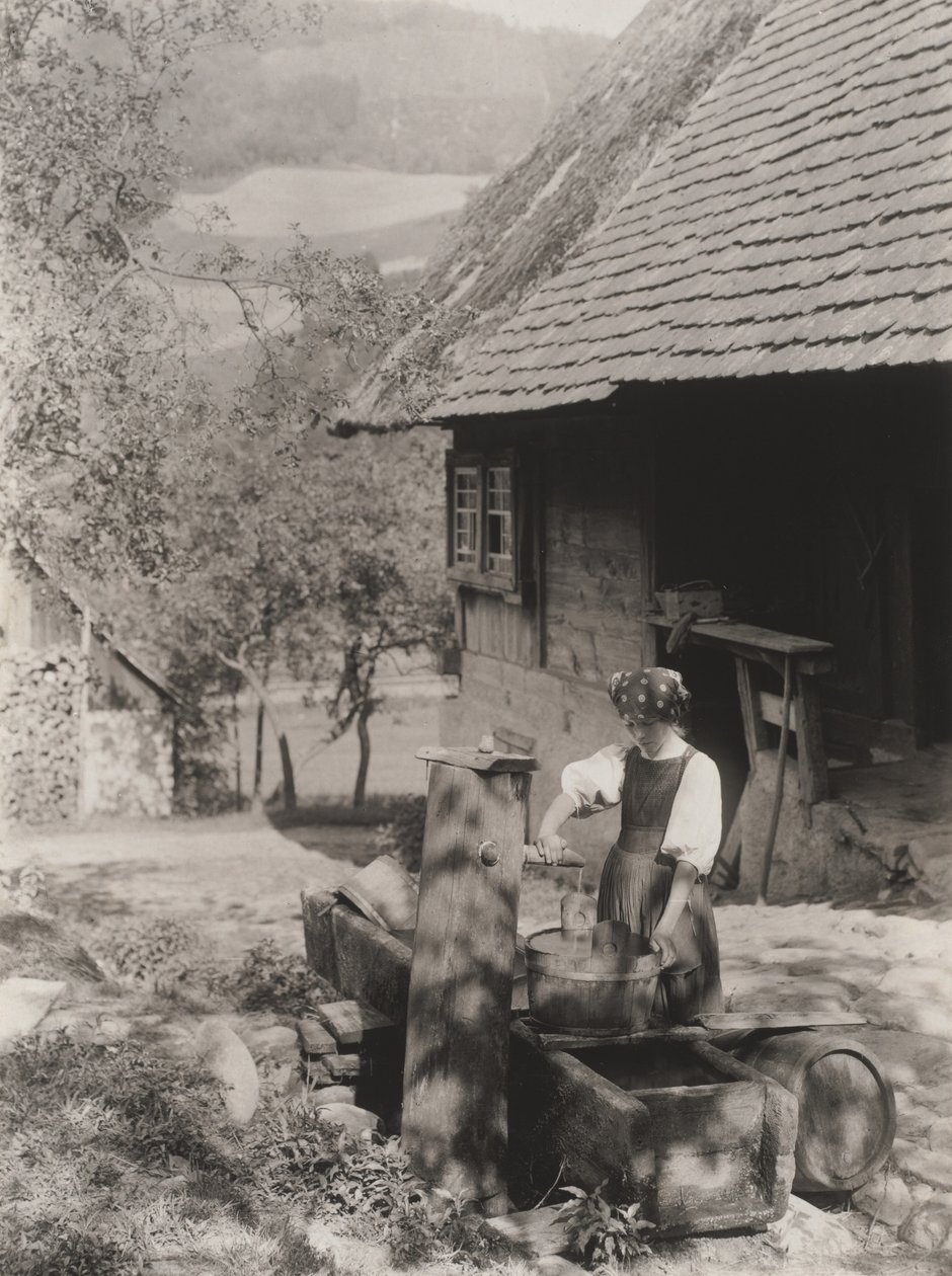 Ved pumpen, Schwarzwald av Alfred Stieglitz