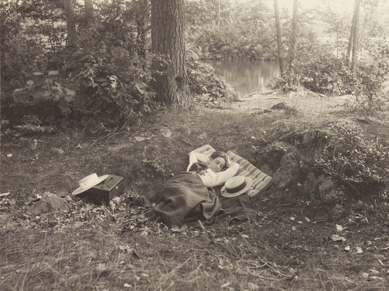 Emmy Obermeyer, Tea Island, Lake George av Alfred Stieglitz