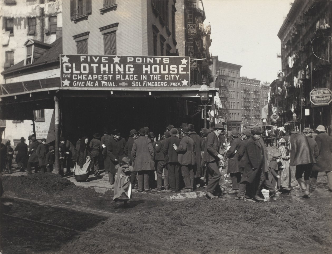 Five Points, New York av Alfred Stieglitz