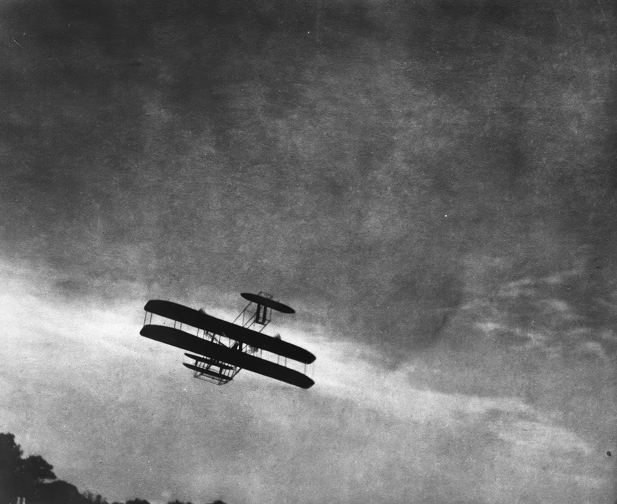 Fly / biplan / foto 1910 av Alfred Stieglitz
