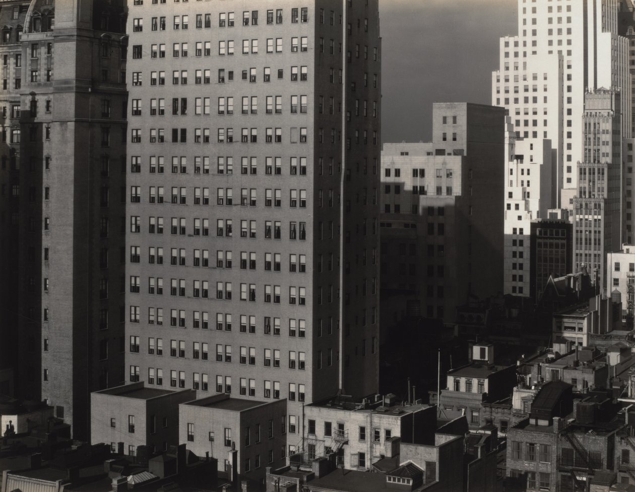 Fra vinduet mitt på An American Place, nord av Alfred Stieglitz