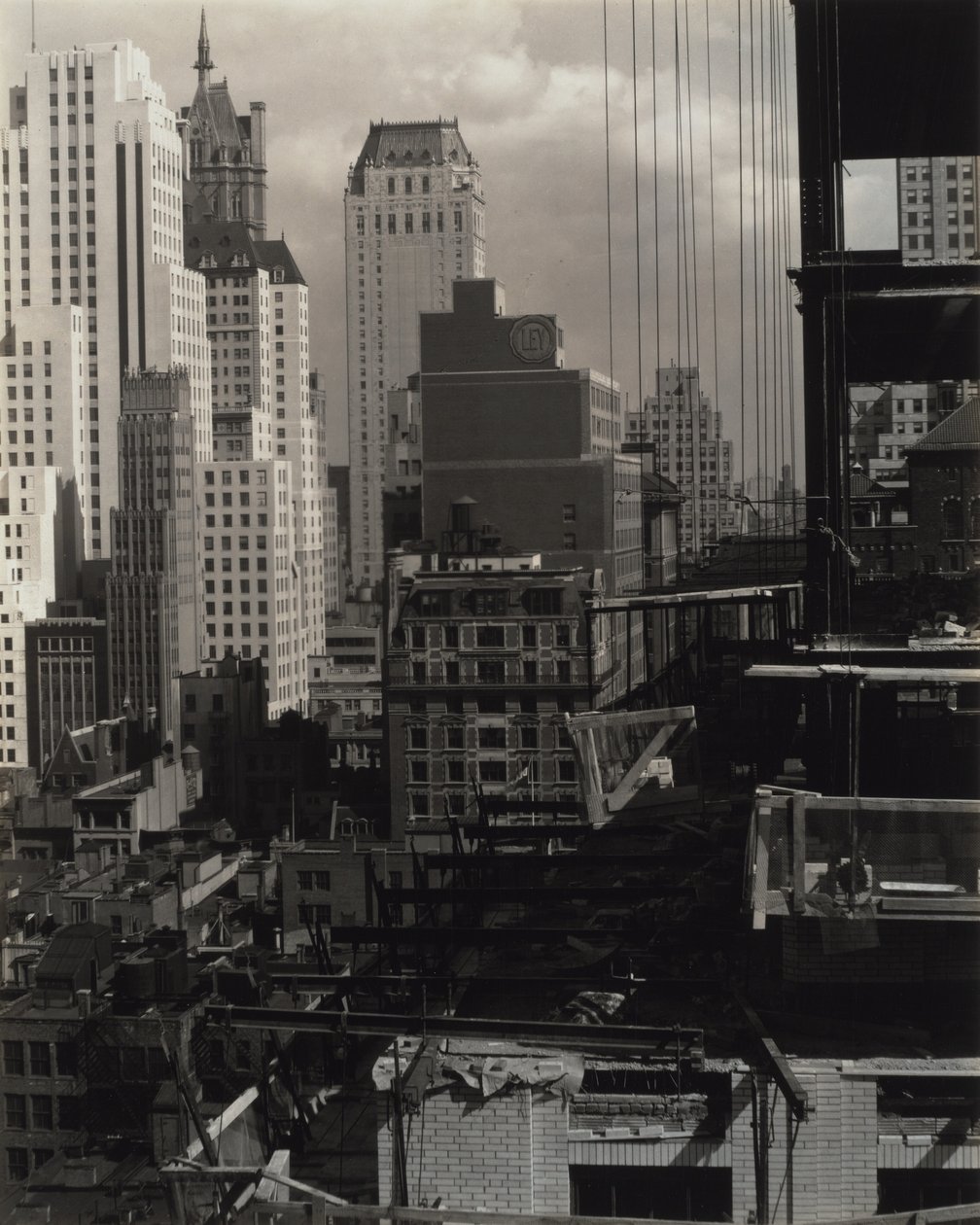 Fra vinduet mitt på An American Place, nord av Alfred Stieglitz
