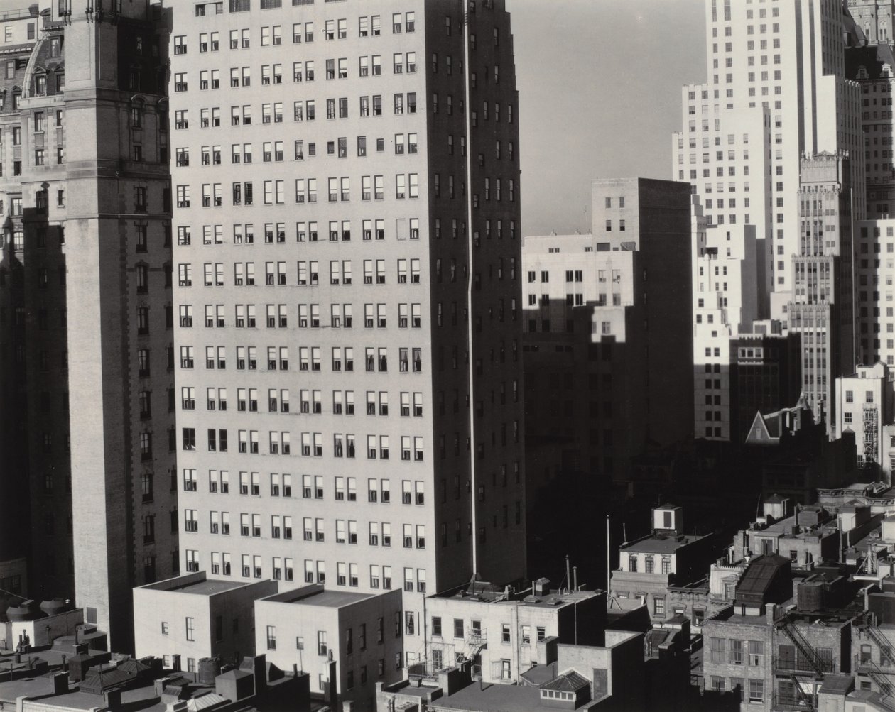 Fra vinduet mitt på An American Place, nord av Alfred Stieglitz