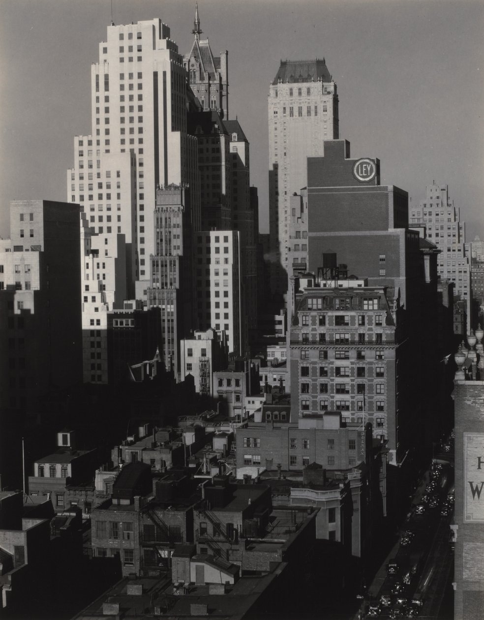 Fra vinduet mitt på An American Place, nord av Alfred Stieglitz