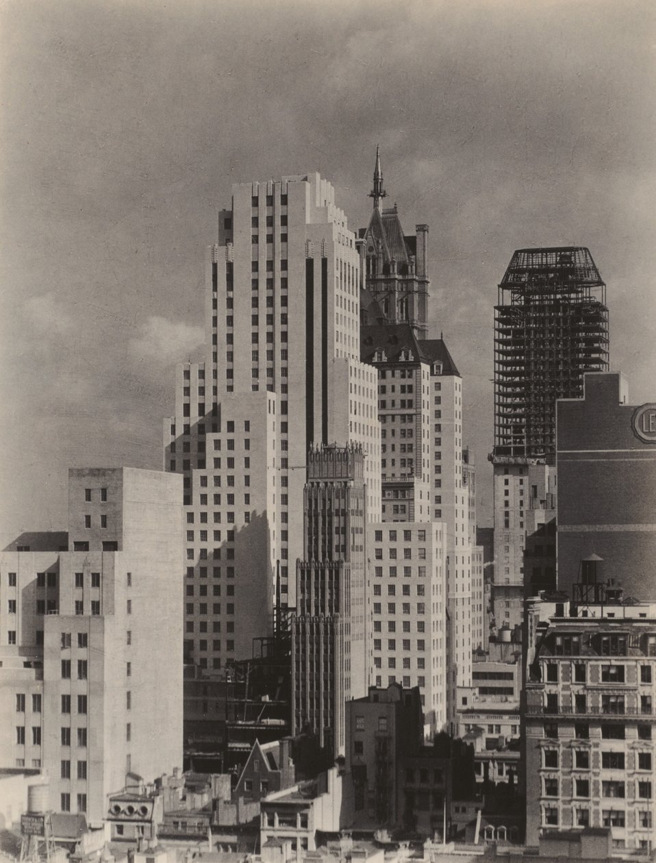 Fra mitt vindu ved An American Place, nord av Alfred Stieglitz