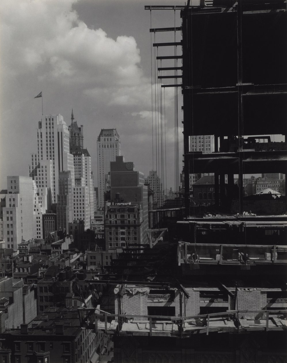 Fra mitt vindu på An American Place, nord av Alfred Stieglitz