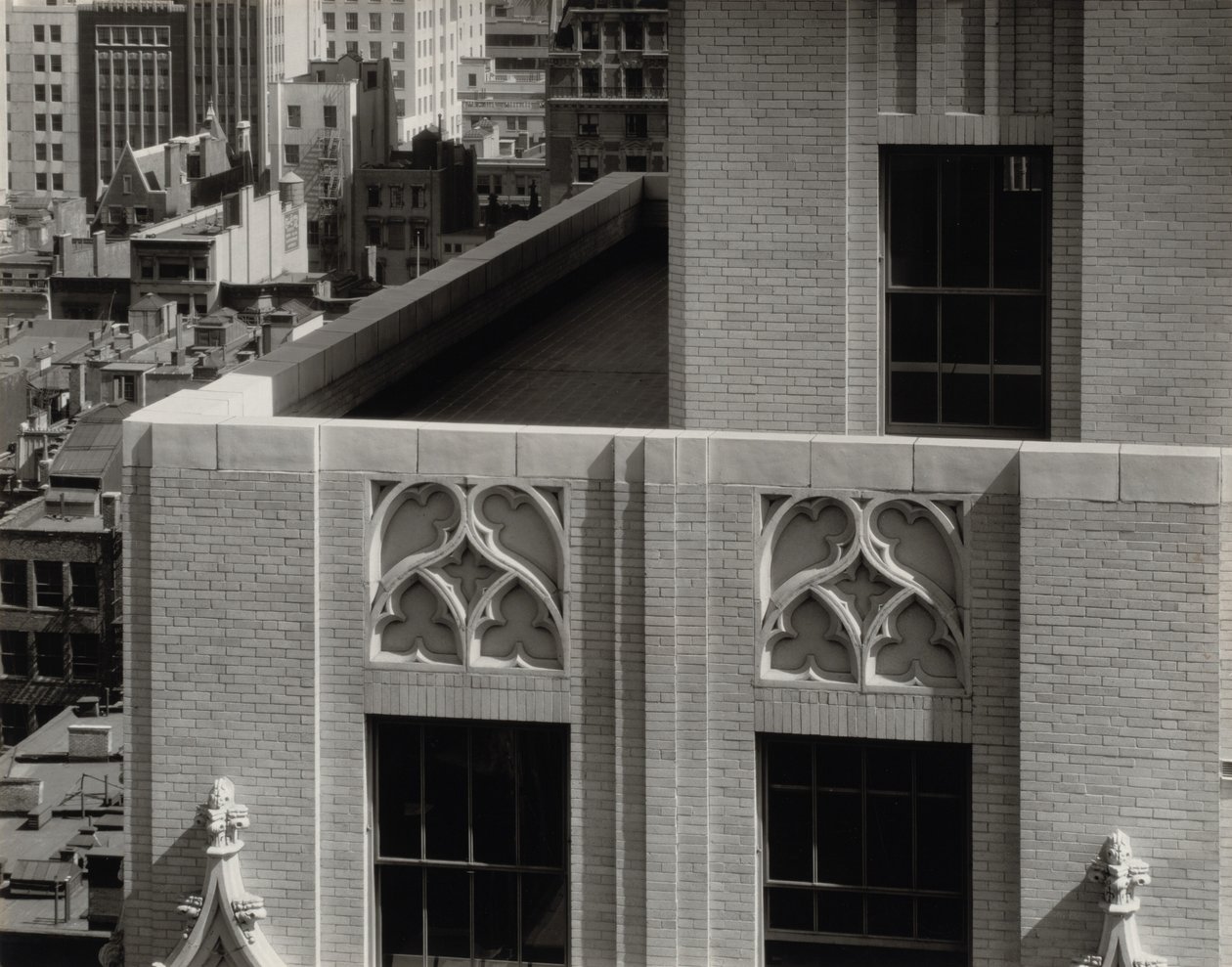 Fra mitt vindu på An American Place, nord av Alfred Stieglitz