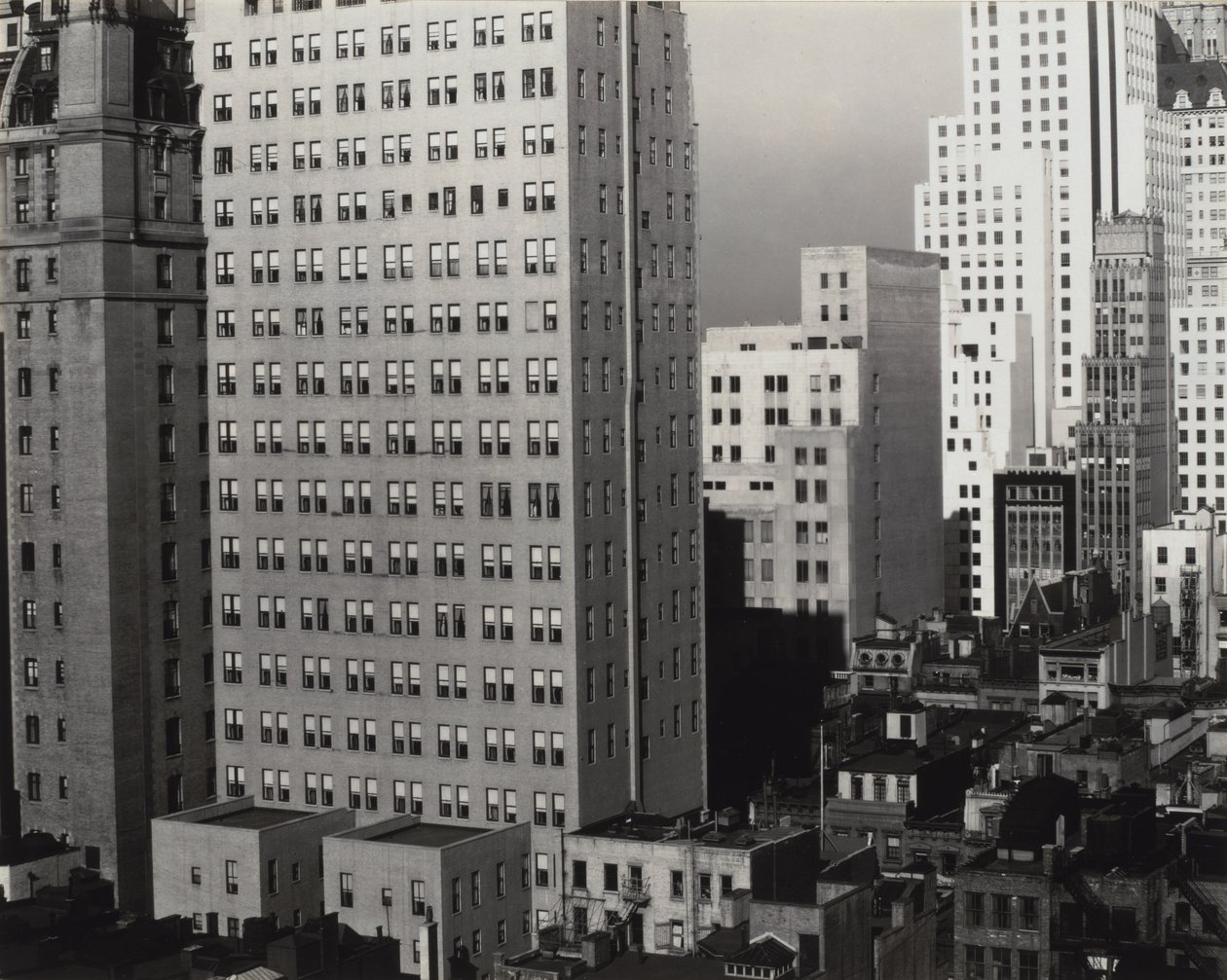 Fra mitt vindu på An American Place, nord av Alfred Stieglitz