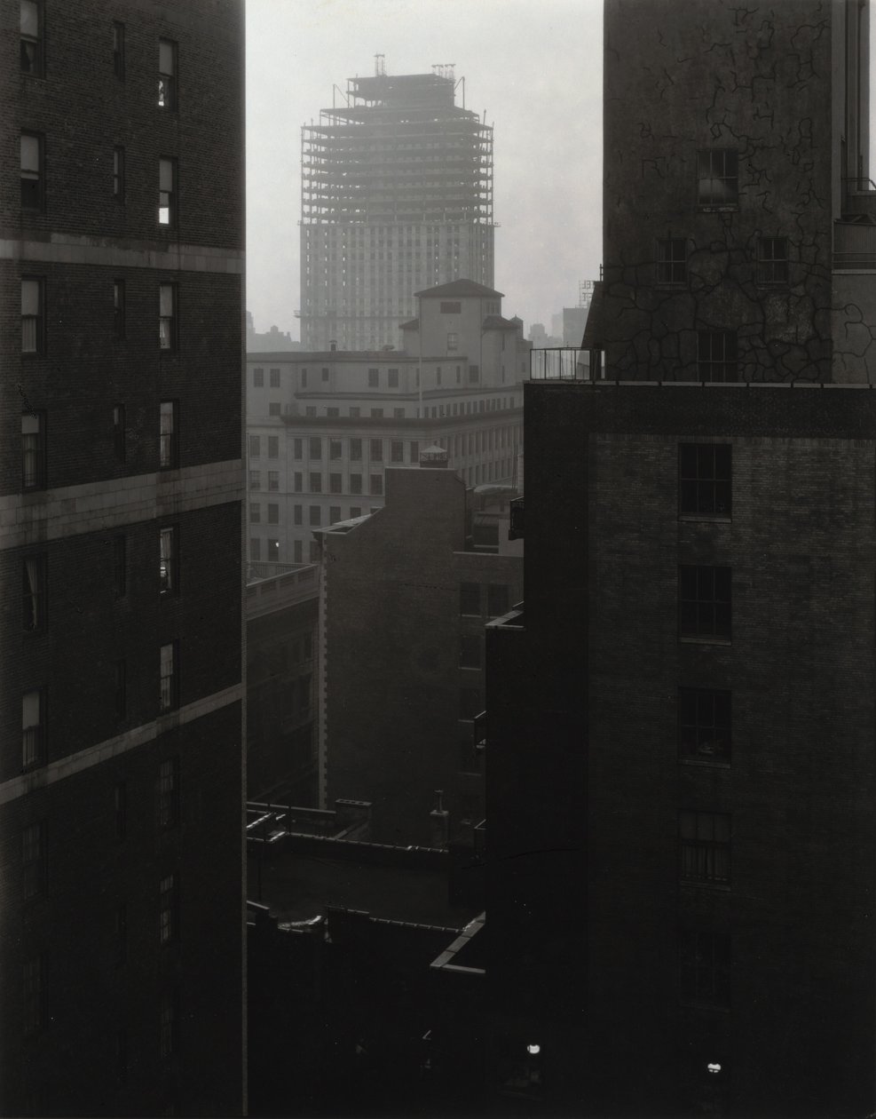 Fra mitt vindu på An American Place, sørvest av Alfred Stieglitz