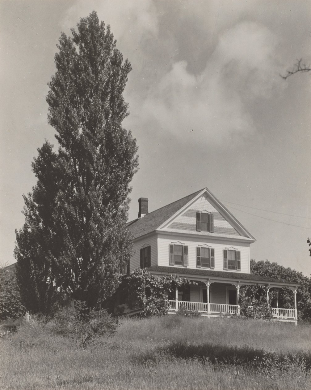 Huset på åsen, Lake George av Alfred Stieglitz