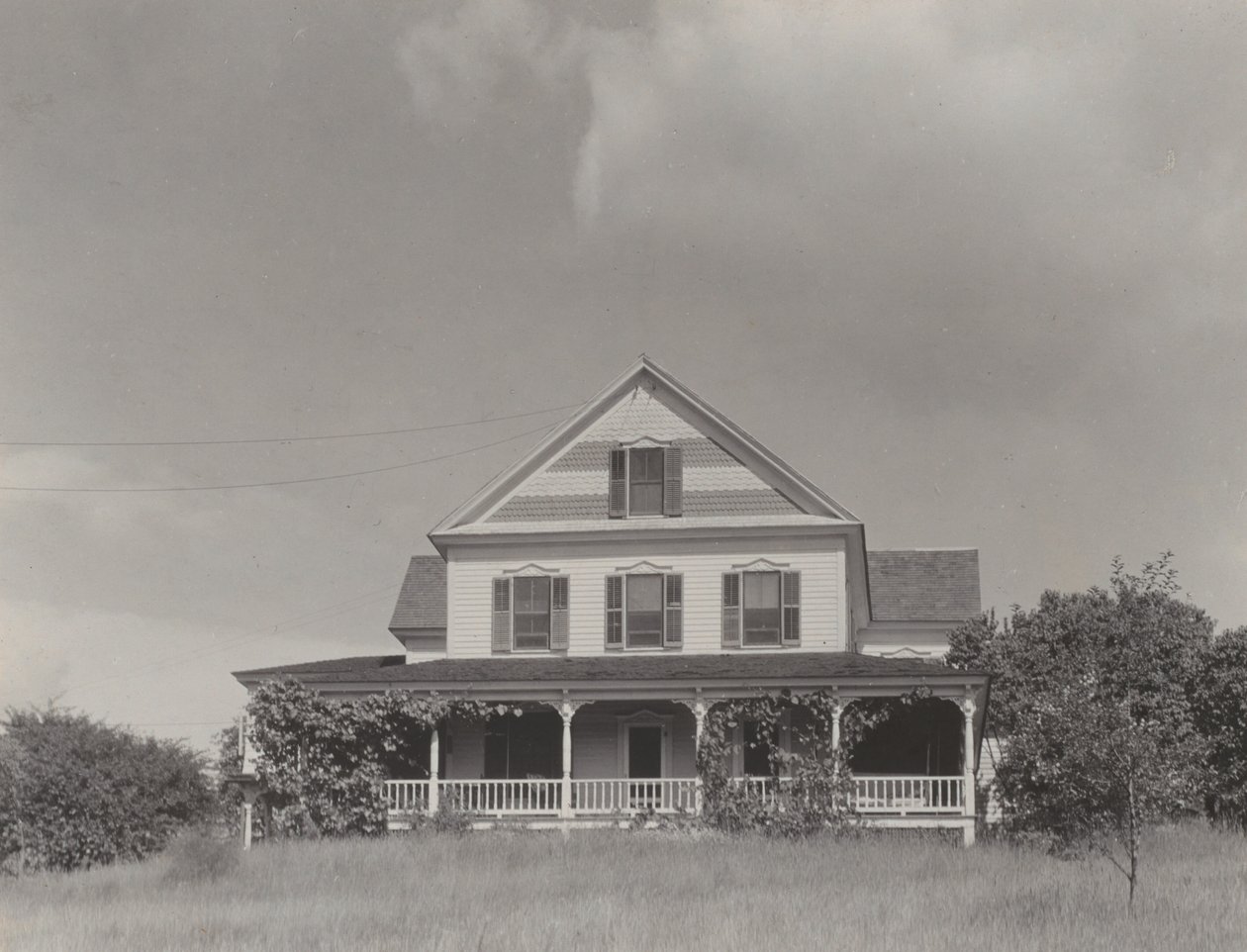 Huset på åsen, Lake George av Alfred Stieglitz