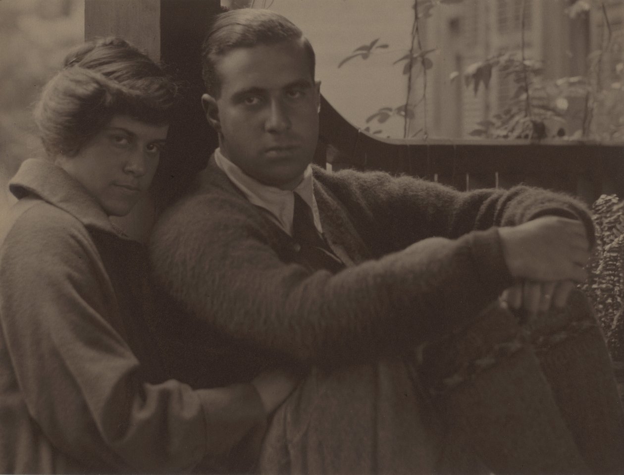 Kitty Stieglitz og Edward Stieglitz av Alfred Stieglitz