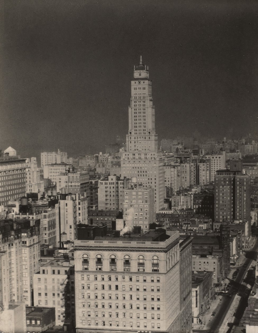 Utsikt nordover fra rom 3003, Shelton Hotel, New York av Alfred Stieglitz