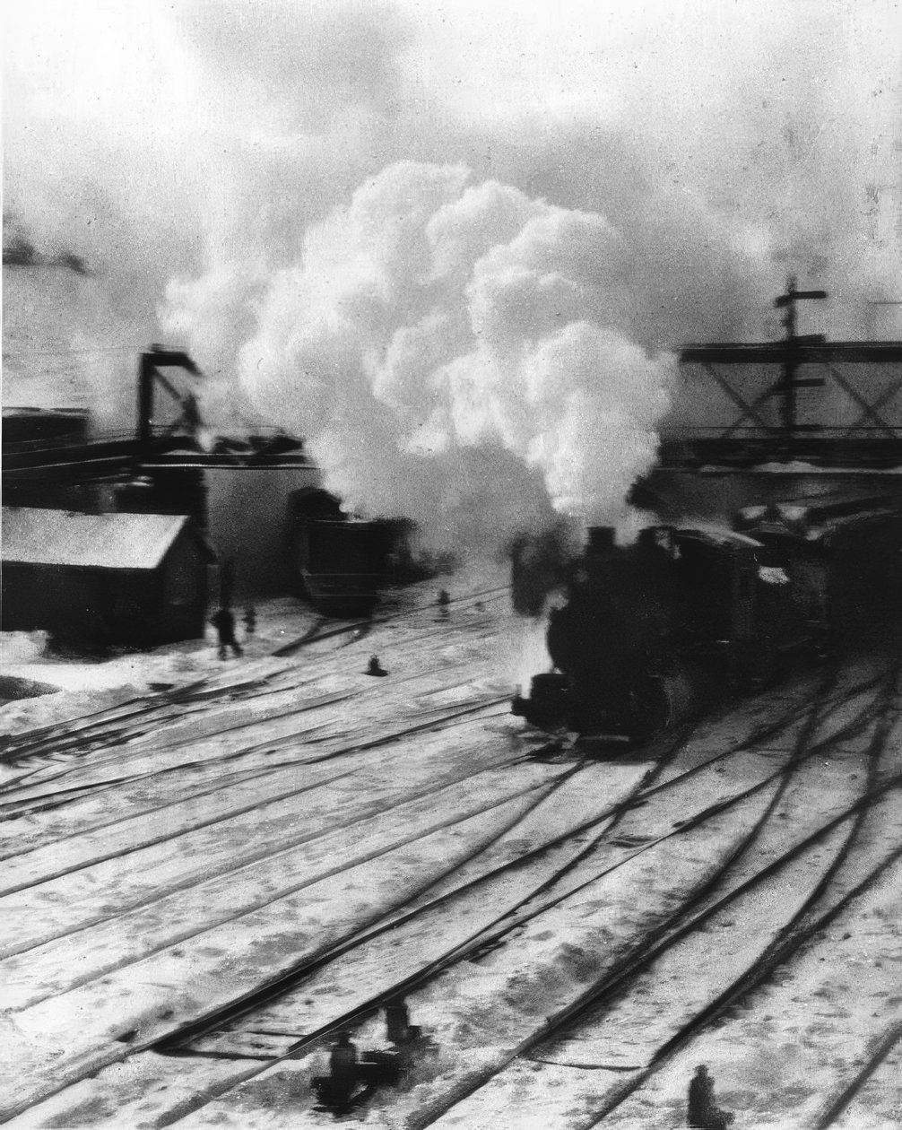 New York / Central Yards / Foto 1903 av Alfred Stieglitz