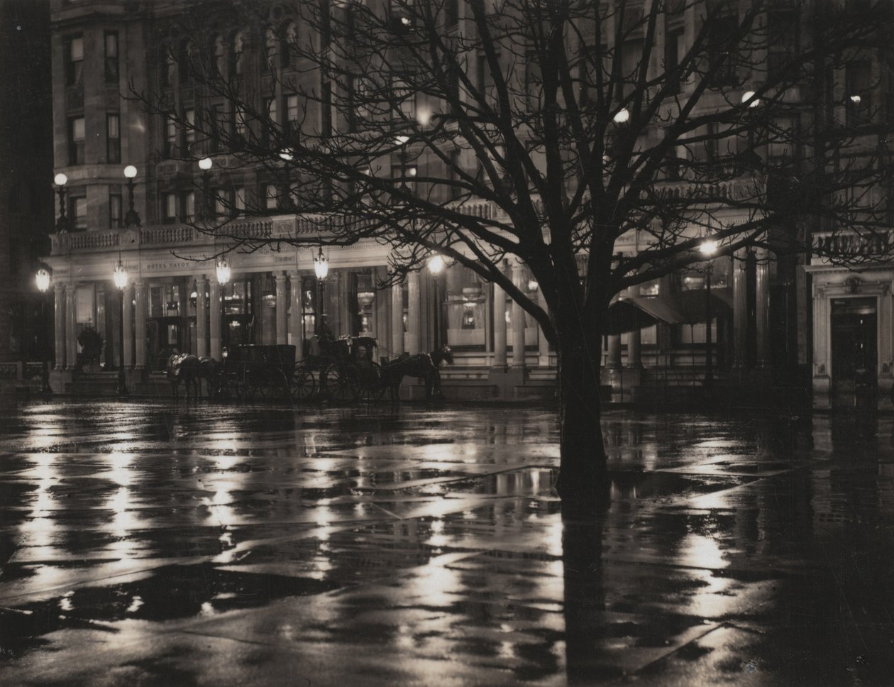 Natt - New York av Alfred Stieglitz