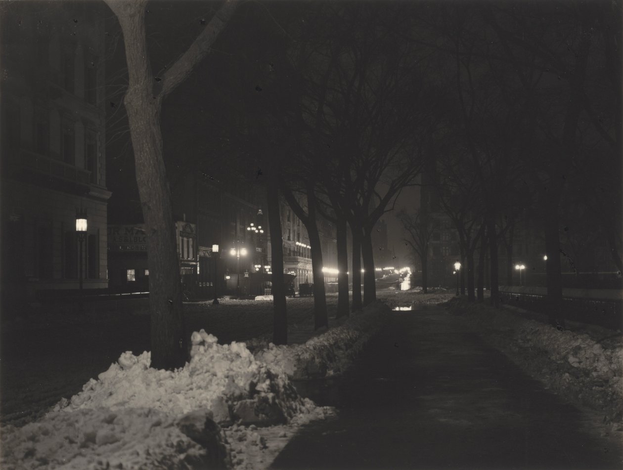 Natt, New York av Alfred Stieglitz