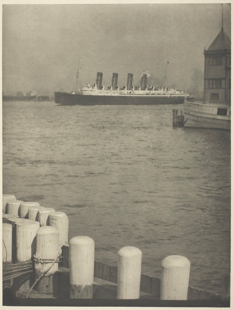 Outward Bound, Mauretania av Alfred Stieglitz