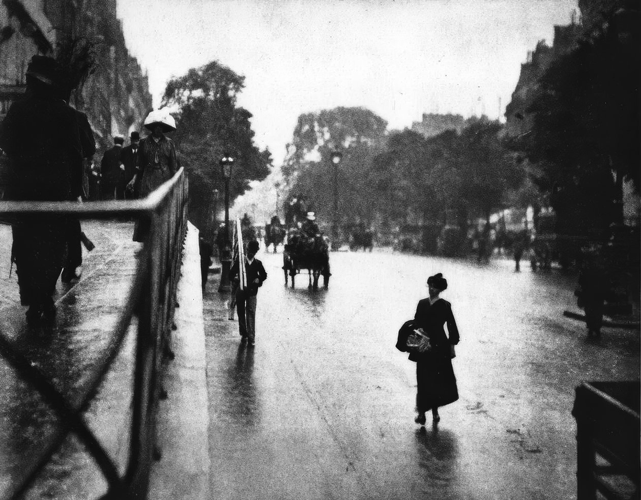 Paris, gatebilde / foto 1911 av Alfred Stieglitz