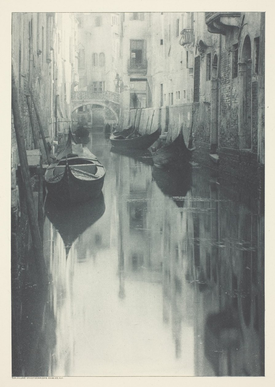 Refleksjon-Venezia av Alfred Stieglitz