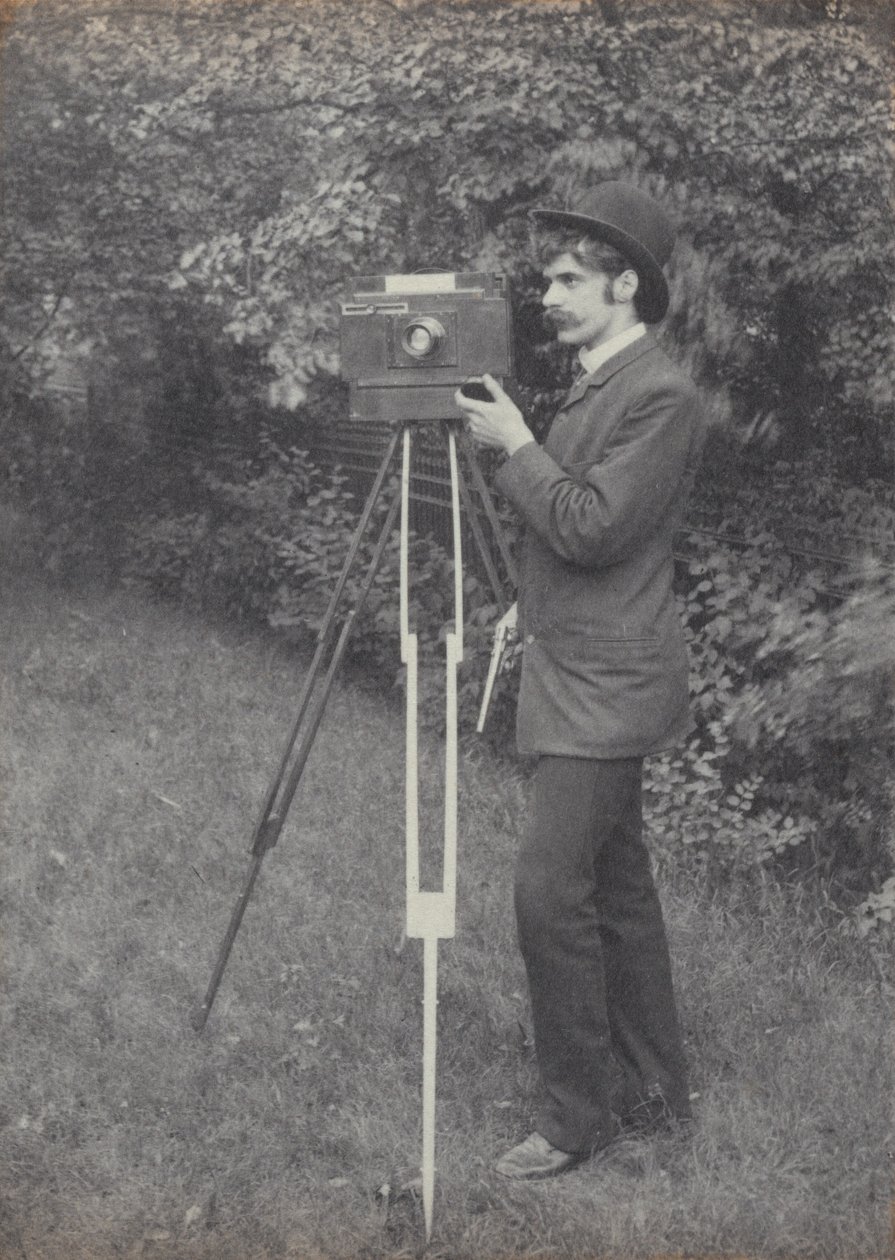 Selvportrett, Freienwalde a. O. av Alfred Stieglitz
