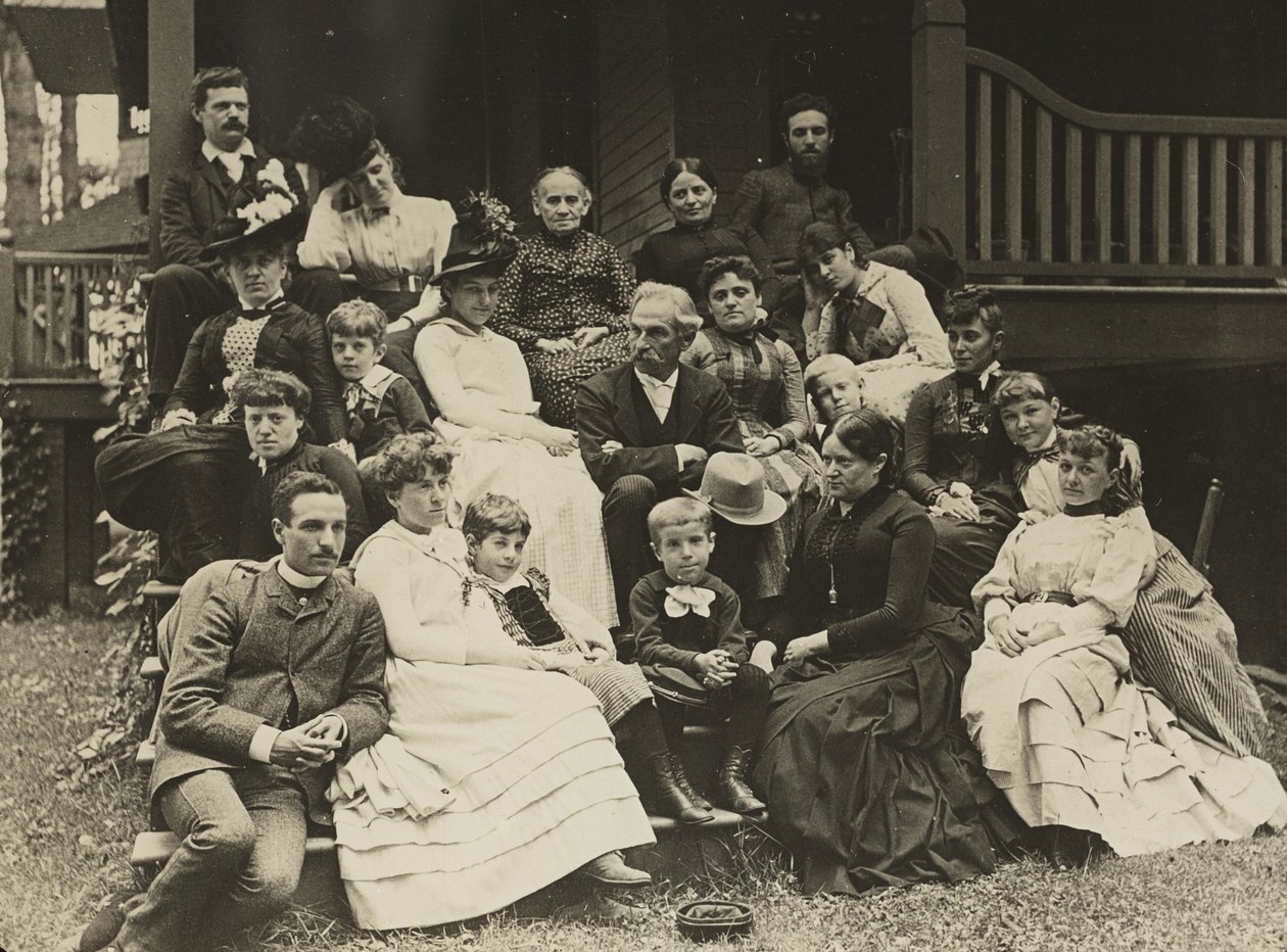 Stieglitz-familien ved Oaklawn, Lake George av Alfred Stieglitz