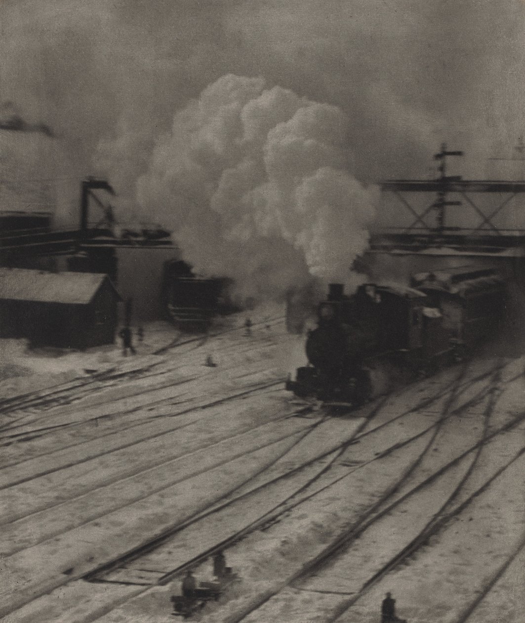 Skiftetomten om vinteren av Alfred Stieglitz
