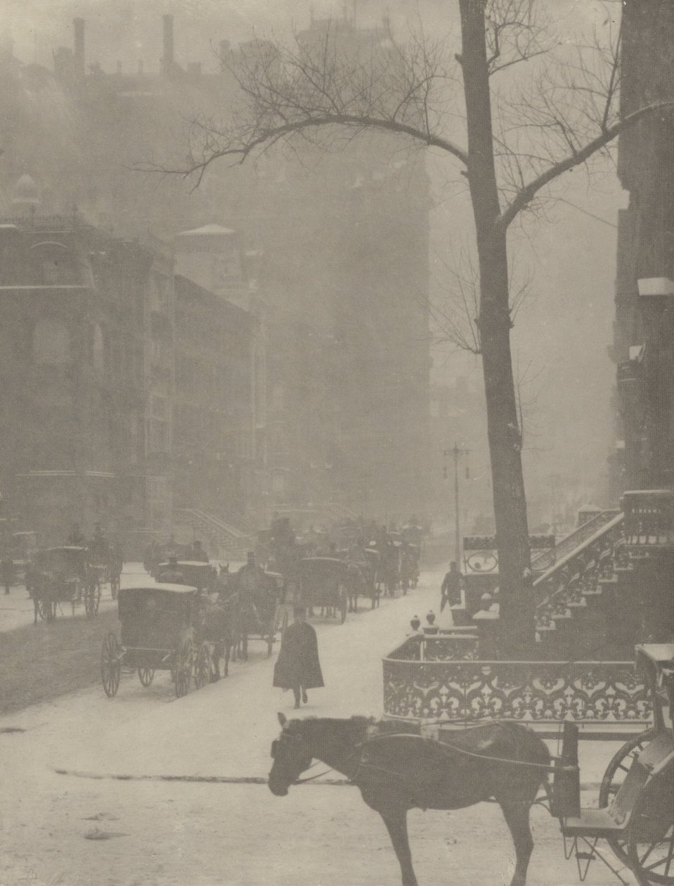 Gaten, Fifth Avenue av Alfred Stieglitz