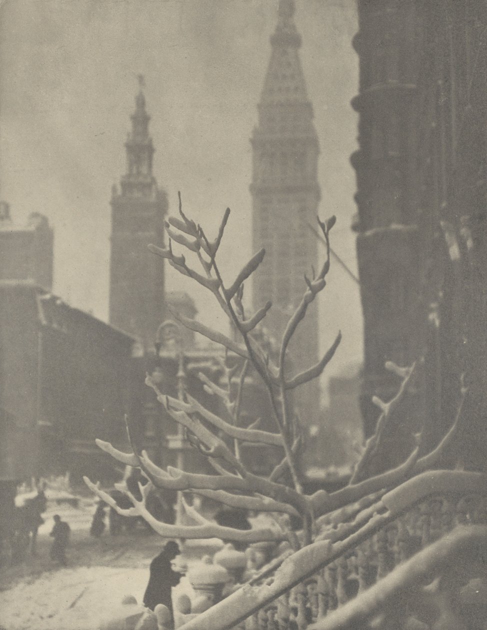 To tårn - New York av Alfred Stieglitz