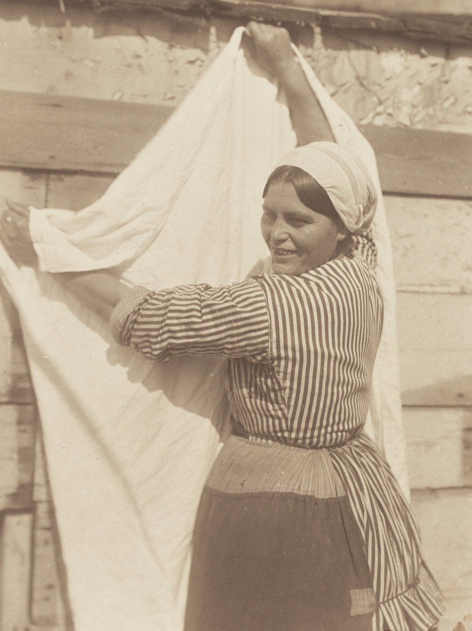 Vaskedag, Katwijk av Alfred Stieglitz
