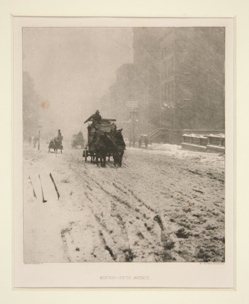 Vinter – Fifth Avenue av Alfred Stieglitz