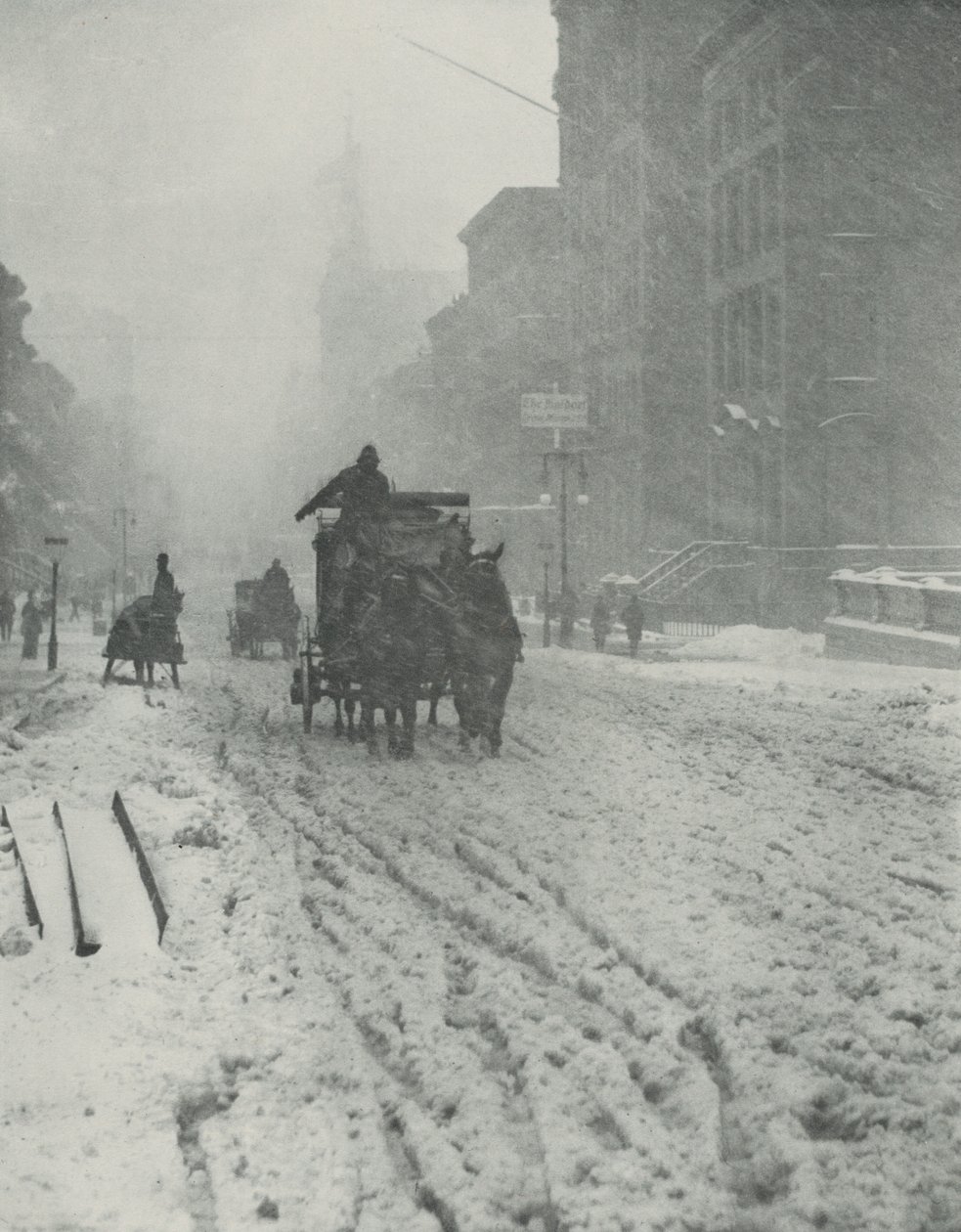 Vinter, Fifth Avenue av Alfred Stieglitz