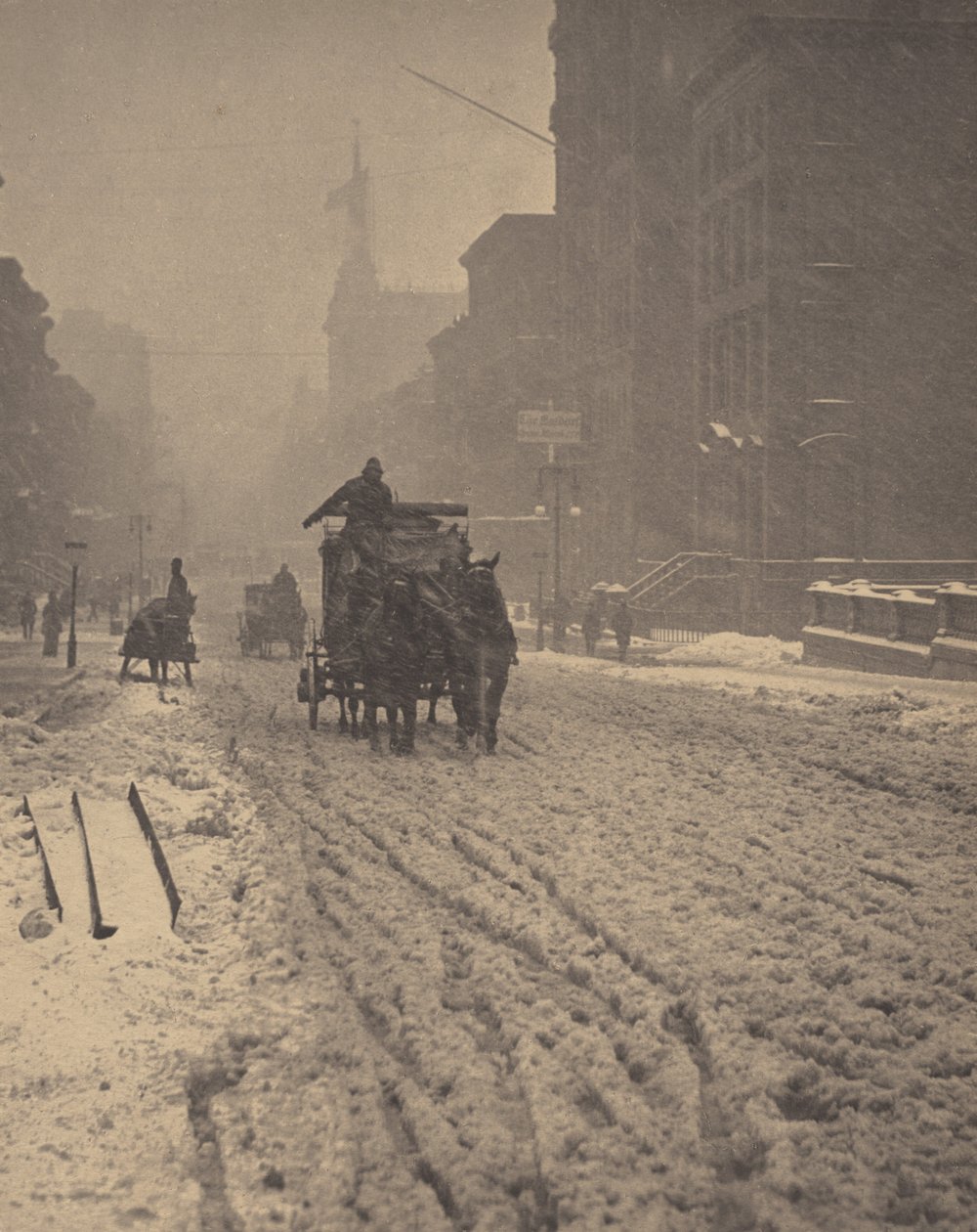 Vinter, Fifth Avenue av Alfred Stieglitz