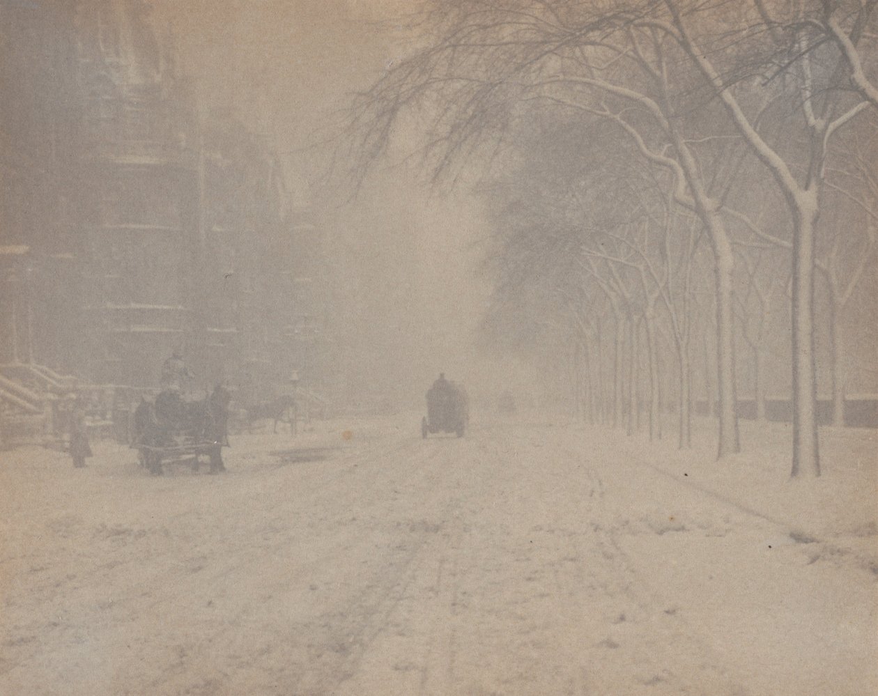 Winter, New York av Alfred Stieglitz