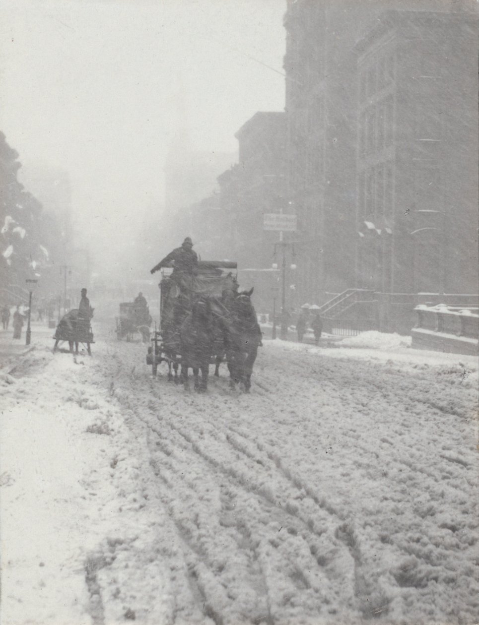 Vinter på Fifth Avenue av Alfred Stieglitz