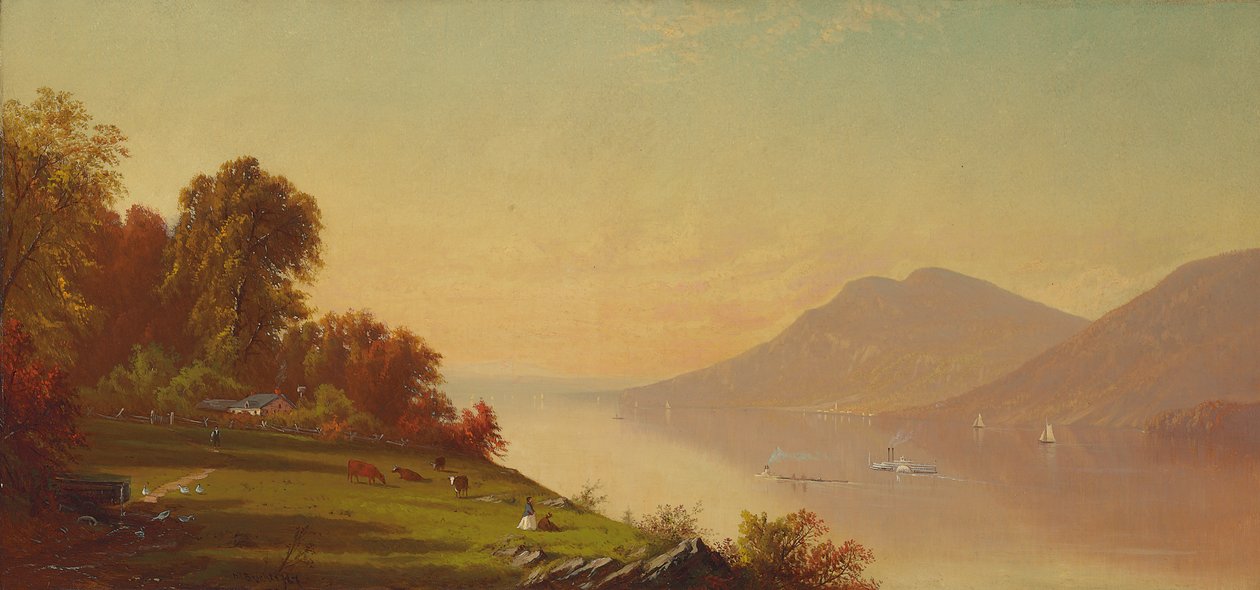Ettermiddag på Hudson, 1867 av Alfred Thompson Bricher